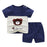 Unisex 12M-4T 2pcs/set short sleeve Baby's set cotton boys girls summer  baby set shorts two pieces o-neck Kids Clothing