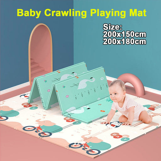 180x200cm Foldable Waterproof Cartoon Baby Play Mat Xpe Puzzle Children's Mat Baby Climbing Pad Kids Rug Baby Games Mats