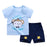 2020 New Kids Clothes Toddler Boys Cartoon Outfits Baby Girls Summer Tees Suits 0-6 Years Children Clothing T-shirt + Shorts